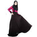soft quality polyesterdubai women dress black long sleeve lace abaya islamic clothing